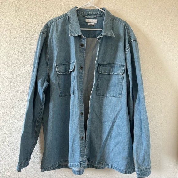 Urban Outfitters Men’s Jean Jacket Shacket XL Blue Casual Western Cowboy Work - Picture 1 of 11